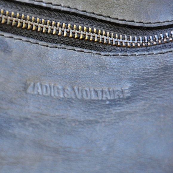 Zadig & Voltaire Black Leather Shoulder Bag Skull - Picture 6 of 16
